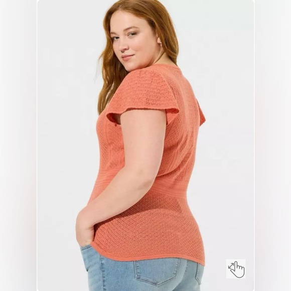 Torrid Everyday Soft Pullover Pointelle Sweater. NWOT. - Picture 4 of 7